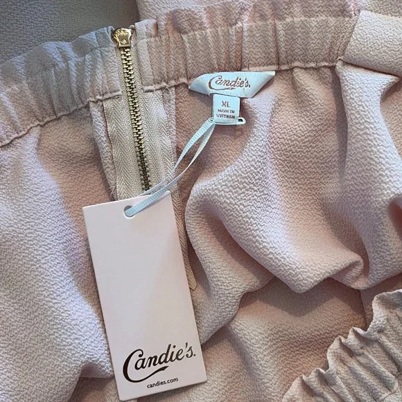 Candie's Separated Shoulder Soft Pink Top in Junior's Size XL NWT - Picture 8 of 11